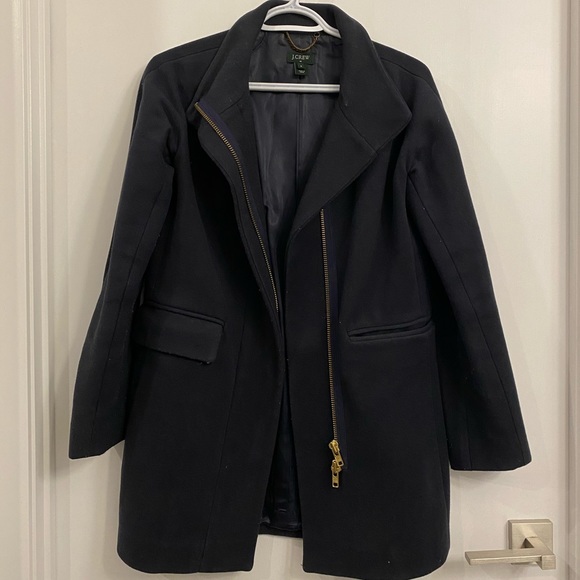 JCREW Factory Cocoon Peacoat - Navy - Sz 0 - Picture 3 of 5